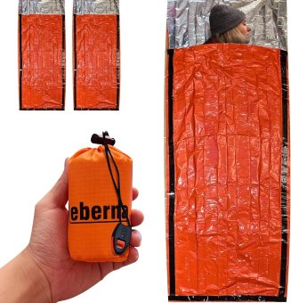 Emergency Sleeping Bags 2 Pack | Portable Emergency Blanket Survival Gear
